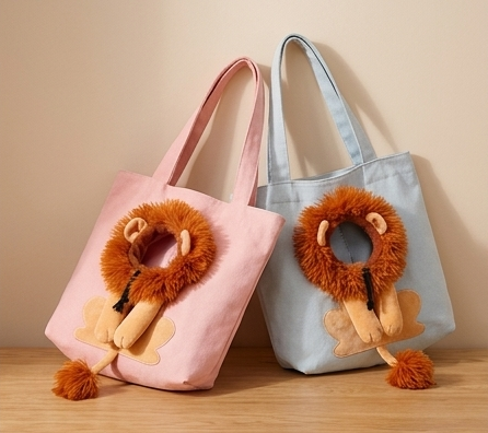 Little Lion Tote Bag – Interactive Cat & Dog Costume Bag