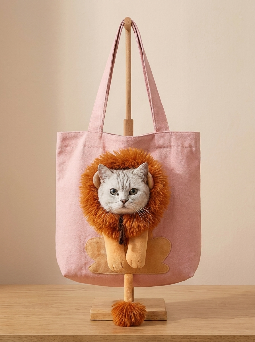 Little Lion Tote Bag – Interactive Cat & Dog Costume Bag