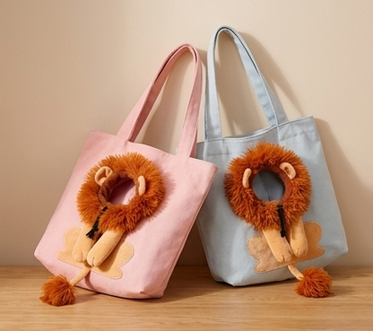 Little Lion Tote Bag – Interactive Cat & Dog Costume Bag