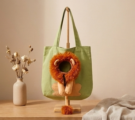Little Lion Tote Bag – Interactive Cat & Dog Costume Bag