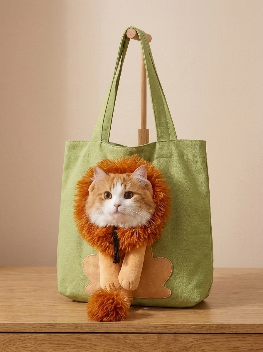 Little Lion Tote Bag – Interactive Cat & Dog Costume Bag