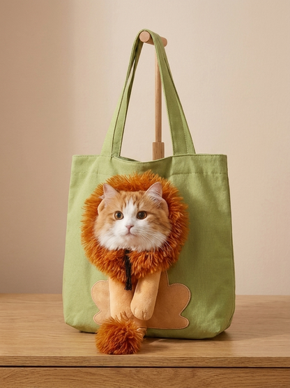 Little Lion Tote Bag – Interactive Cat & Dog Costume Bag