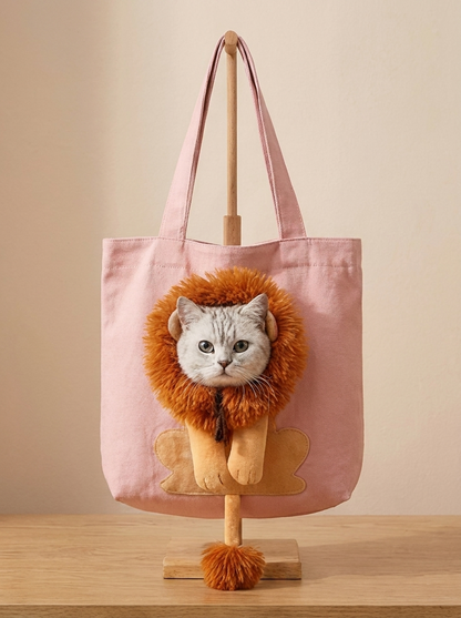Little Lion Tote Bag – Interactive Cat & Dog Costume Bag