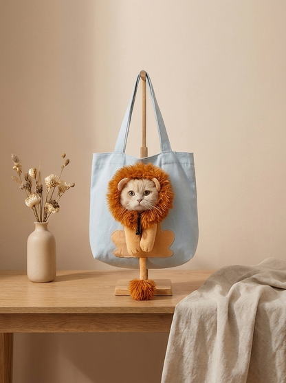 Little Lion Tote Bag – Interactive Cat & Dog Costume Bag